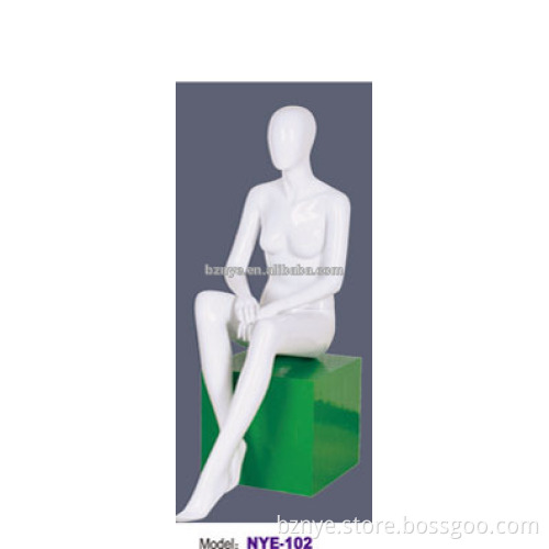 2016 new style window display full body female sitting mannequin